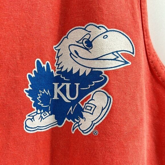 University of Kansas Rock Chalk Jayhawk Men’s Size Small Tank Top New - Picture 2 of 8